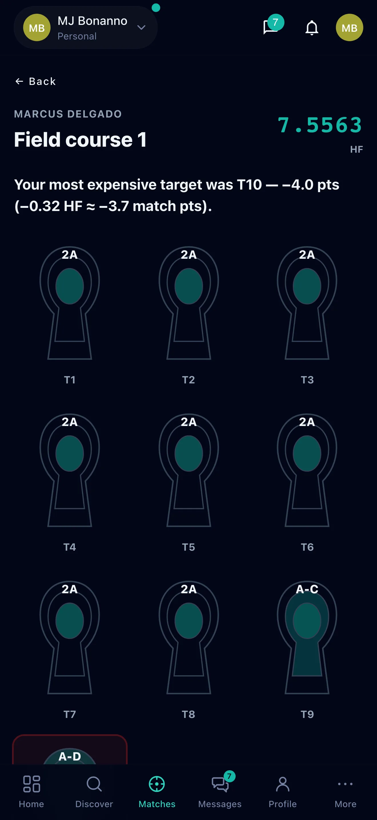 ShotGroup interface, view 1 of 3